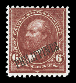 221 var., 6c Lake, with Special Printing overprint, deep vibrant color, o.g., lightly hinged, fine and very scarce signed as a Special Printing by Bartels.