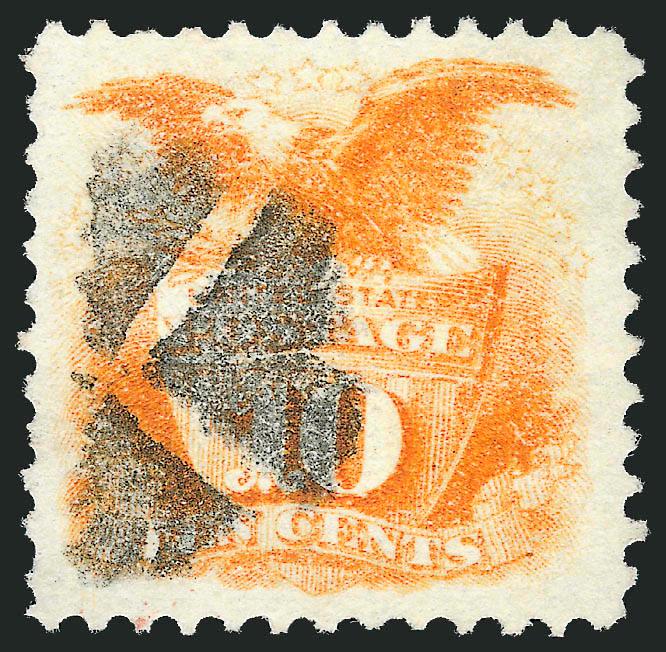 10c Yellow (116).> Jumbo margins, radiant color, quartered cork cancel, fresh and Extremely Fine, with 2007 P.F. certificate