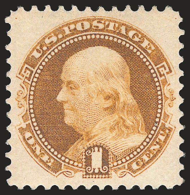 1c Buff, 1880 Re-Issue (133).> Original gum, lightly hinged, intense shade on crisp paper, well-proportioned margins, fresh and Extremely Fine, with 1993 and 2008 P.S.E. certificate (OGph, XF 90)