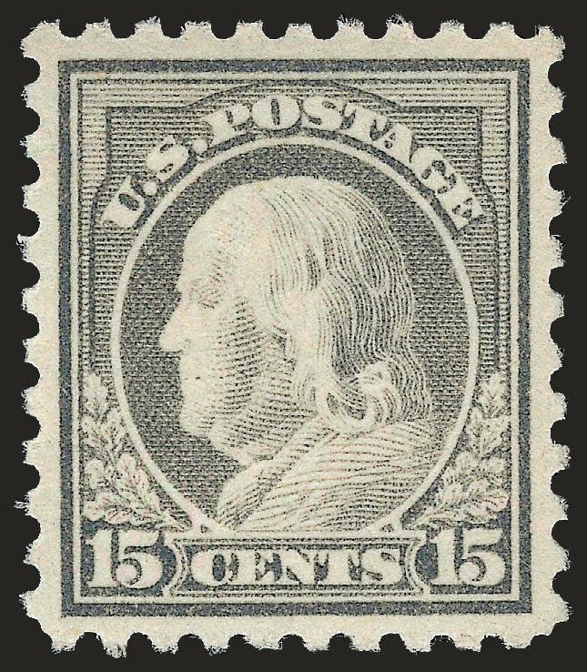 15c Gray (475).> Mint N.H., rich color, detailed impression, balanced margins, fresh and Extremely Fine, with 1996 P.S.E. and 1999 P.F. certificates