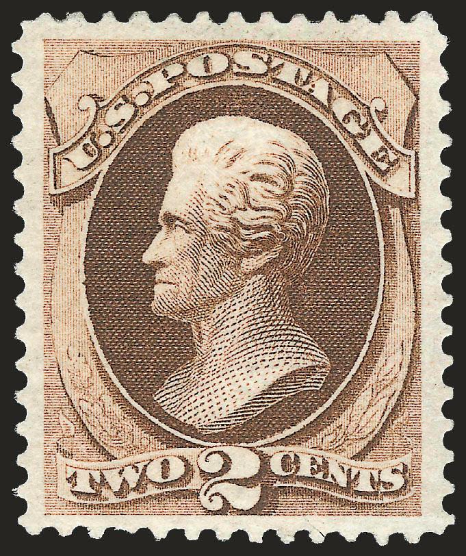 2c Brown (157).> Original gum, pretty shade on bright paper, wide margins, fresh and Extremely Fine, with 1989 P.F. certificate