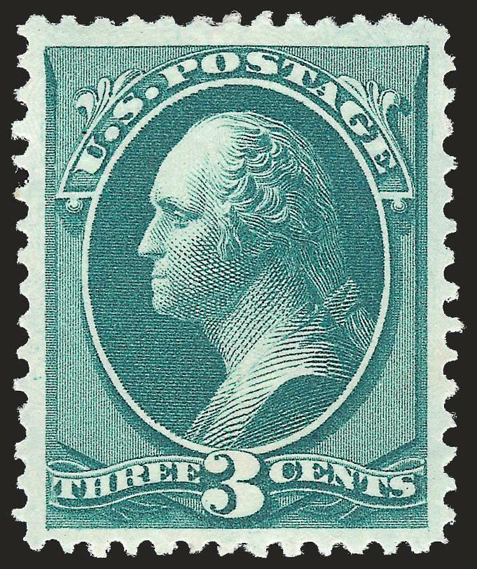 3c Green (158).> Original gum, rich color and proof-like impression, wide margins, Extremely Fine, a beautiful stamp, with 2000 P.F. certificate