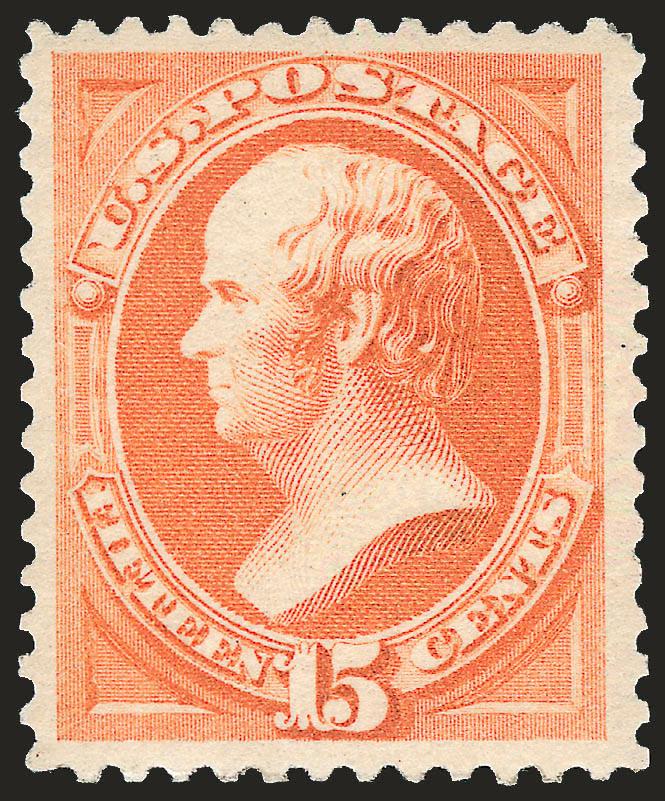 15c Red Orange (189).> Original gum, lightly hinged, radiant color, well-balanced margins, Very Fine and choice