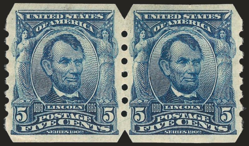 5c Blue, Imperforate, U.S. Automatic Vending Co. Ty. III Private Perforations (315).> Original gum, h.r., rich color, choice centering, small corner crease at bottom left, Extremely Fine appearance, very rare,
with 2009 P.F. certificate